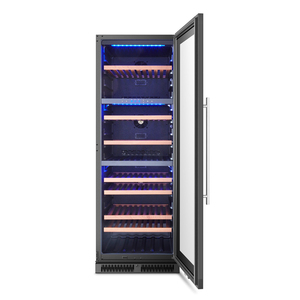 Étagères Refroidisseurs à vin Refroidisseur de cave à vin Fonction de refroidisseur de bouteille de vin avec coulissant en bois de hêtre en acier inoxydable Nouveau pour le bureau ou Ba - Product Image 6