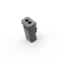 Conector Eléctrico Automotriz Personalizado CNHY Serie DTP Alemán de 2 Pines, IP66 Impermeable, Gris, Hembra, Carcasa de Nailon
