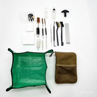 Kit de nettoyage d'armes à feu compatible OEM, ensemble complet d'outils de nettoyage avec pochette de transport tactique et tapis de nettoyage imperméable pour la chasse