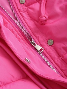 Doudoune Femme เสื้อโค้ทขนห่านแบบลำลองแขนยาวมีฮู้ดสำหรับผู้หญิงเสื้อโค้ทขนเป็ดแขนยาวสีชมพูสำหรับฤดูหนาว Y2K - Product Image 3