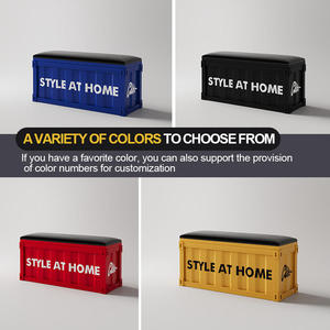 Tabouret de changement de chaussures en fer forgé de style café banc <span class=keywords><strong>casier</strong></span> à thé au lait de gymnastique industrielle pour chaussures d'essai de magasin - Product Image 5