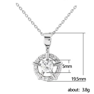 Collana con Ciondolo Cavo per Donne, Catena Minimalista per Clavicola, Gioielli alla Moda per Uso Quotidiano, Regalo - Product Image 2