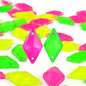 Strass en verre OLeeya Directsale, couleur néon, forme losange, pierres décoratives pour maillots de bain, cristaux pour justaucorps et robes de danse - Product Image 2