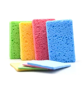 Bulk kitchen sponges cellulose sponge compressed natural cellulose sponge for dish clean
