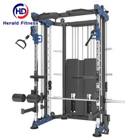 Équipement de fitness professionnel pour salle de sport, rack de squat réglable tout-en-un, machine Smith multifonctionnelle commerciale