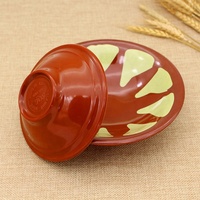 Assiette à dîner ronde en mélamine de style arabe, motif pastèque, design moderne, pour la maison et les restaurants, 5/6/7/8 pouces