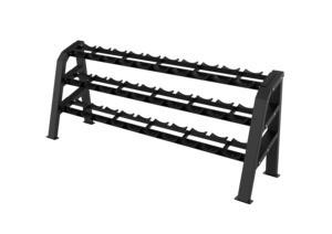 Fabrika fiyat ticari büyük spor ekipmanları 15Pairs dambıl rafı 3 Tier - Product Image 2