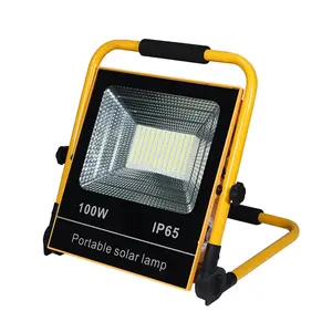 Anern portable Working Light rechargeable solar flood light 100w