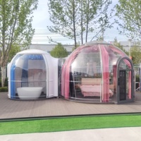 Maison modulaire préfabriquée portative de conteneur de villa de capsule avec la salle de bains pour des hôtels