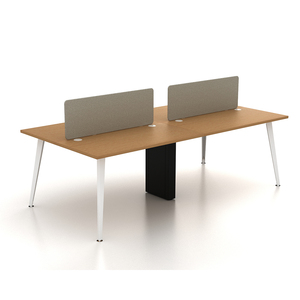 Bàn làm việc văn phòng kép hoặc 4 người hiện đại với bố cục thiết kế cụm mô-đun - Product Image 1