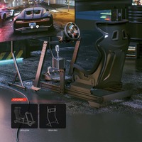 Support de montage de moniteur réglable en LRS08-SR02 pour Sim Racing Cockpit compatible avec les écrans de 32 à 55 pouces