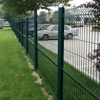 Valla Curva 3D para Exteriores, Poste Triangular Galvanizado con Revestimiento de PVC Antioxidante, Panel para Aislamiento de Límites de Jardín