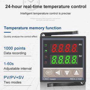 REX-C100 1 Alarm evrensel giriş K J Pt100 N dijital yeni 220v kalıp sıcaklık kontrolü - Product Image 4