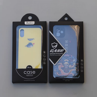 Conception personnalisée Emballage en carton de luxe pour téléphone portable Paquet de papier noir Boîte de rangement pour téléphone portable