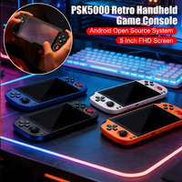 Console de jeu portable rétro Android PSK5000, joystick à effet Hall, écran HD 5 pouces, lecteur de jeux vidéo, 4000mAh, WIFI, RAM 3+32G