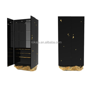 Mueble para Vino de Cobre de Alta Gama, Personalizado, para Sala de Estar de Villa de Lujo, Almacenamiento para el Hogar, Hotel, Aparador Decorativo, Rkj-rx25194, Cobre - Product Image 4