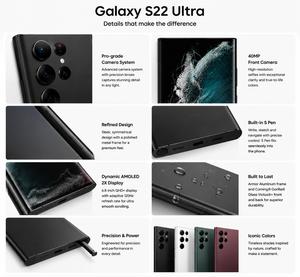 Teléfono para Juegos <span class=keywords><strong>S22</strong></span> <span class=keywords><strong>Ultra</strong></span> (S908U) Original al por Mayor, Octa Core, 12GB+<span class=keywords><strong>256GB</strong></span>, 5G Global Desbloqueado, Negro Fantasma - Product Image 6