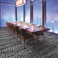 Tapis de salle de bal d'hôtel 5 étoiles violet doré à motifs floraux, tapis de sol pour hôtel américain, 80% laine et 20% nylon, tapis Axminster