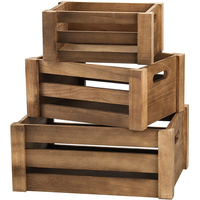 En gros Bois Caisses pin bois caisse de rangement en bois