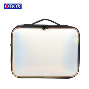 Sac de maquillage Qihui carré, couleur irisée, imperméable, ultra léger, extensible, pour un usage quotidien - Product Image 5