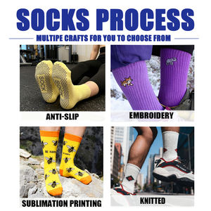 Fabricant de chaussettes personnalisées avec logo <span class=keywords><strong>gratuit</strong></span>, chaussettes habillées <span class=keywords><strong>en</strong></span> coton tricotées avec logo sur mesure pour hommes - Product Image 3