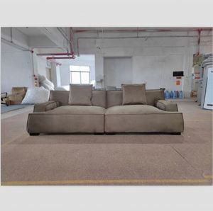 Meubles de salon modernes et simples au design italien canapé en cuir cubique combinaison modulaire ensemble de canapés en velours - Product Image 5