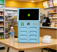 Armoire de recharge pour téléphone portable LCD, casier, station de recharge, kiosque (batterie externe non incluse)