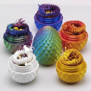 Vashine 3D In Đầy Màu Sắc PLA Rồng Với Trứng Đồ Chơi Linh Hoạt Pha Lê Trang Trí 3D In Ấn Rồng Sưu Tập Trẻ Em Quà Tặng - Product Image 1