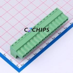DB2EK-5.0-15P-GN-S Plug-in Terminal Block P=5mm Connector ( Connector Type: Male Plug )( Construction: 1x15P )( Pitch: 5mm ) - Product Image 2