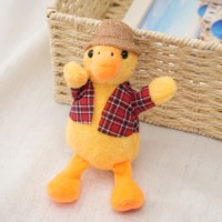 Porte-clés en peluche canard jaune mignon, poupée en peluche douce, breloque de sac Kawaii, mini peluche, cadeau