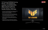 Moniteur de jeu 24 pouces A SUS VG249Q3A 1 ms MPRT HDR10 avec protection oculaire pour l'e-sport