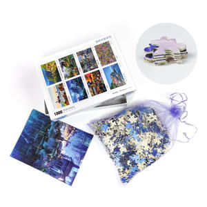 <span class=keywords><strong>Puzzle</strong></span> en bois, papier et plastique EVA personnalisé de 1000 pièces, jouet éducatif, certifié EN71, échantillon gratuit, logo imprimé, boîte cadeau - Product Image 5