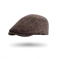 Casquette Newsboy Rétro en Maille Torsadée pour l'Automne – Chaud, Doux et Agréable pour la Peau – Chapeau Décontracté d'Hiver pour Hommes et Femmes, Idéal pour l'Extérieur