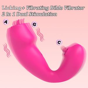Vibratore a forma di lingua per stimolazione clitoridea, dispositivo per masturbazione femminile, giocattolo sessuale per adulti - Product Image 5