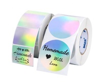 Rubans adhésifs holographiques imperméables de style nordique, autocollants à points pour enveloppes, carnets et emballages cadeaux