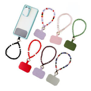 Cordon personnalisé pour téléphone portable avec attache, bracelet de poignet perlé en cristal pour téléphone mobile - Product Image 2