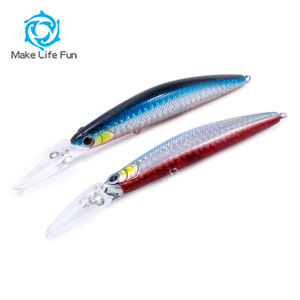 129mm Dünne Holographische Rasseln Crankbait Wobbler Schwimm Elritze Fischerei Locken <span class=keywords><strong>Minow</strong></span> - Product Image 1