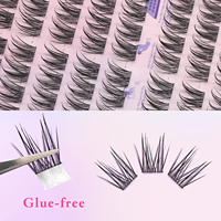 Cils à poser PRE50 effet œil de chat pour cils en grappe DIY