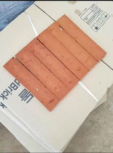 อิฐไฟร์บริกเผาเนื้อบางทำจากดินธรรมชาติสีแดงโบราณสำหรับตกแต่งขอบสวนและบ้านแบบดั้งเดิม - Product Image 4