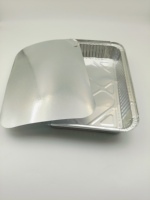 Barquettes en aluminium personnalisées imprimées 31x21x5cm, lot de 10, pour emballage alimentaire domestique, service et barbecue (plateaux anti-gouttes)