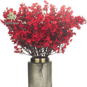 Soie Bébé Souffle Gypsophile Fleurs Artificielles Rouge Brun Fleurs De Noël pour Bébé Souffle Fleurs Bush Décoration - Product Image 3
