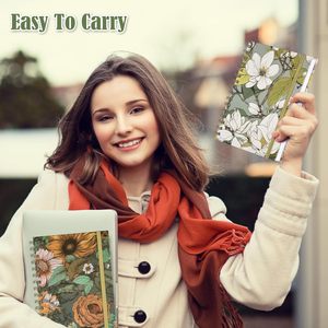 Quaderno <span class=keywords><strong>a</strong></span> spirale <span class=keywords><strong>4</strong></span> Pack A5 foderato diario per donne con copertina rigida <span class=keywords><strong>a</strong></span> spirale Journal con 2 tasche College taccuini, - Product Image 6