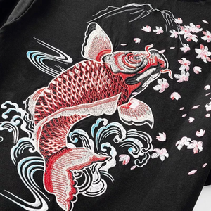 Camiseta Personalizada Bordada para Hombre, Talla Grande, 100% Algodón, Cuello Redondo, Manga Corta, Tejido de Punto, Diseño en la Espalda, Estilo Urbano - Product Image 2