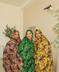 Nuevos fabricantes de hiyab de alta calidad versátiles con estampado de moda en China Bufanda de mujer con sensación de lino y algodón Hijab brillante - Product Image 2