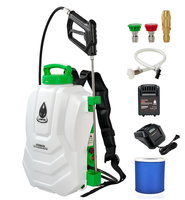 Pulvérisateur à dos électrique 15L, pulvérisateur à pompe, 6,5 bars, haute pression, rechargeable, batterie longue durée 20V, automatique, agricole