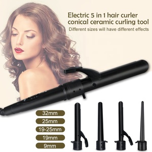 Rizador <span class=keywords><strong>de</strong></span> pelo <span class=keywords><strong>de</strong></span> cerámica 5 en 1 <span class=keywords><strong>de</strong></span> fábrica, plancha <span class=keywords><strong>de</strong></span> peinado eléctrica MCH <span class=keywords><strong>con</strong></span> <span class=keywords><strong>rodillo</strong></span> multitamaño resistente al calor para uso doméstico - Product Image 2