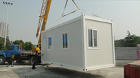 Maison modulaire duplex modifiée de 20 pieds Maison à 5 conteneurs avec 5 chambres à coucher Plan de 80m2 en acier durable et matériau de panneau sandwich