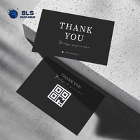Cartes de vœux personnalisées en carton premium, imprimées, pliées, minimalistes, pour la décoration d'emballages e-commerce, vente en gros