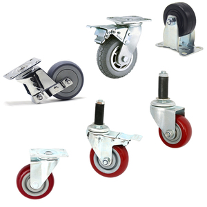 DY77 4 Zoll <span class=keywords><strong>5</strong></span> Zoll 6 Zoll Industrielle Eisen-PU-Schwenkrollen Schwerlast-Laufrollen - Product Image 1