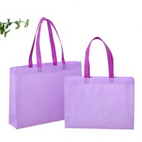 Sac fourre-tout non tissé réutilisable, grande, moyenne et petite tailles, avec poignée horizontale, idéal pour l'emballage de détail